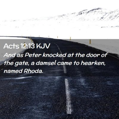 Acts 12:13 KJV Free Bible Images