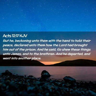 Acts 12:17 KJV Free Bible Images