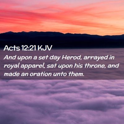 Acts 12:21 KJV Free Bible Images