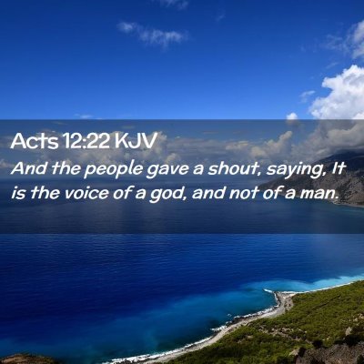 Acts 12:22 KJV Free Bible Images