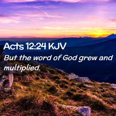 Acts 12:24 KJV Free Bible Images