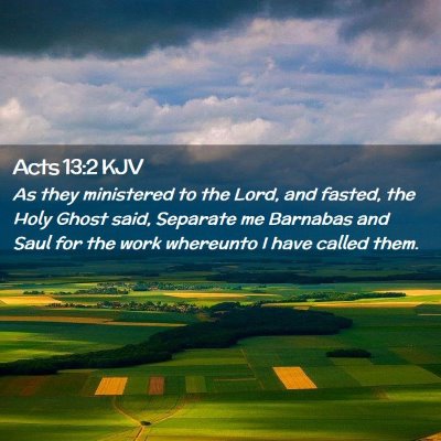 Acts 13:2 KJV Free Bible Images