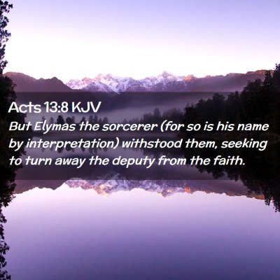 Acts 13:8 KJV Free Bible Images