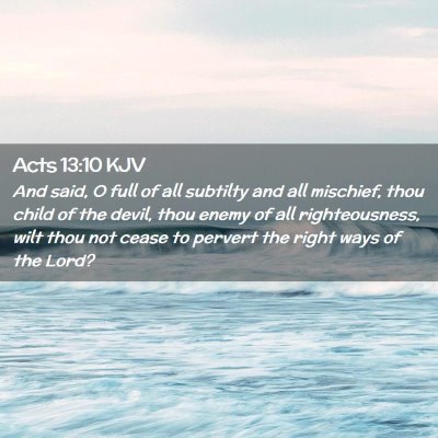 Acts 13:10 KJV Free Bible Images