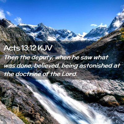 Acts 13:12 KJV Free Bible Images