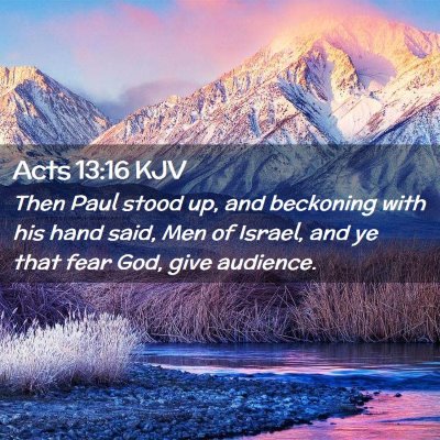 Acts 13:16 KJV Free Bible Images