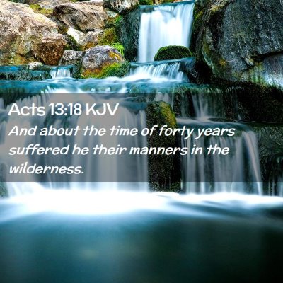 Acts 13:18 KJV Free Bible Images