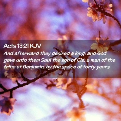 Acts 13:21 KJV Free Bible Images