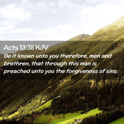 Acts 13:38 KJV Free Bible Images