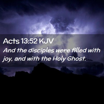 Acts 13:52 KJV Free Bible Images