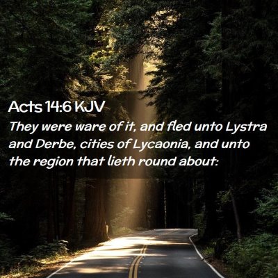 Acts 14:6 KJV Free Bible Images