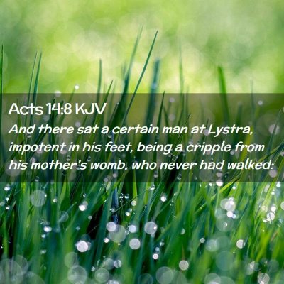 Acts 14:8 KJV Free Bible Images