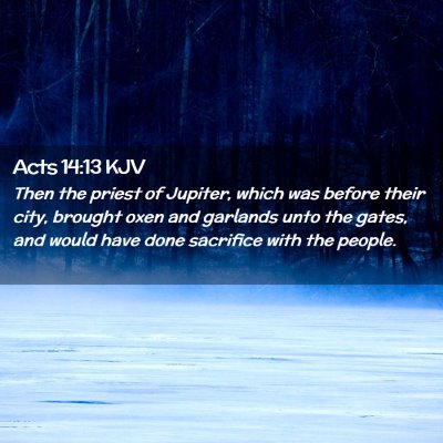 Acts 14:13 KJV Free Bible Images