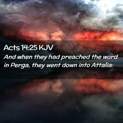 Acts 14:25 KJV Free Bible Images