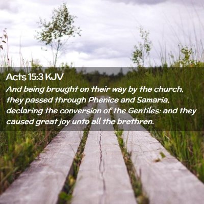 Acts 15:3 KJV Free Bible Images