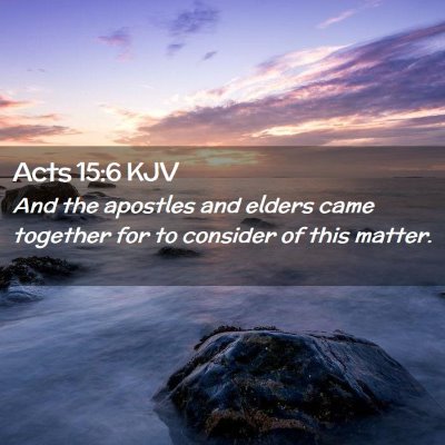 Acts 15:6 KJV Free Bible Images