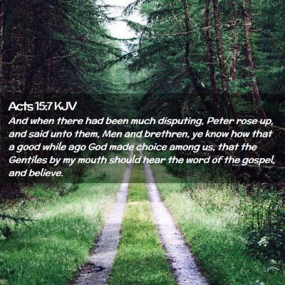 Acts 15:7 KJV Free Bible Images