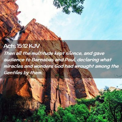 Acts 15:12 KJV Free Bible Images