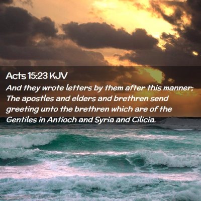 Acts 15:23 KJV Free Bible Images