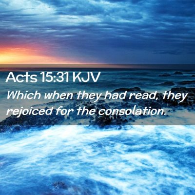 Acts 15:31 KJV Free Bible Images