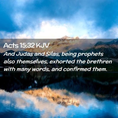 Acts 15:32 KJV Free Bible Images