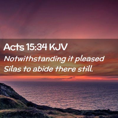 Acts 15:34 KJV Free Bible Images