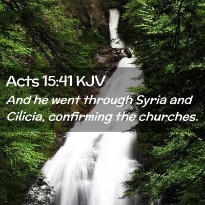 Acts 15:41 KJV Free Bible Images