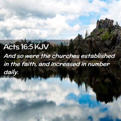 Acts 16:5 KJV Free Bible Images