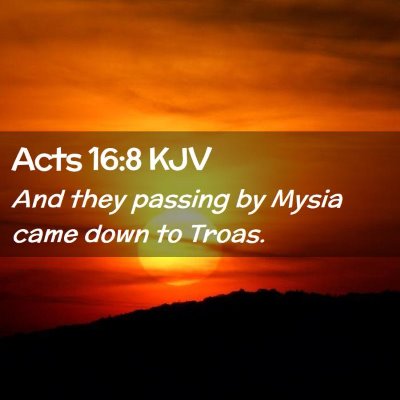 Acts 16:8 KJV Free Bible Images