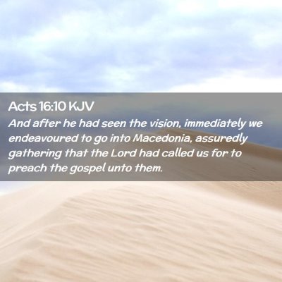 Acts 16:10 KJV Free Bible Images