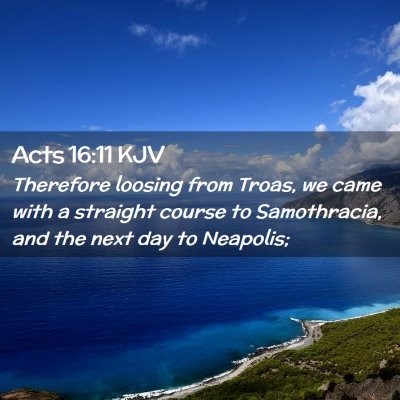 Acts 16:11 KJV Free Bible Images