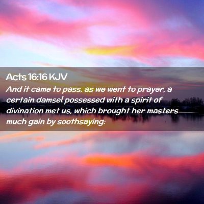 Acts 16:16 KJV Free Bible Images