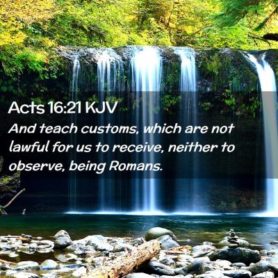 Acts 16:21 KJV Free Bible Images