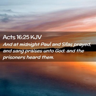 Acts 16:25 KJV Free Bible Images