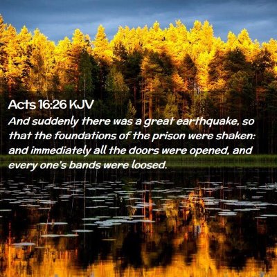 Acts 16:26 KJV Free Bible Images