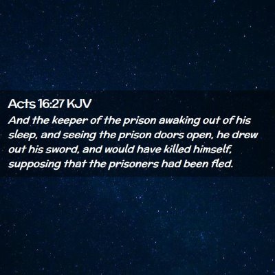 Acts 16:27 KJV Free Bible Images