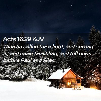 Acts 16:29 KJV Free Bible Images