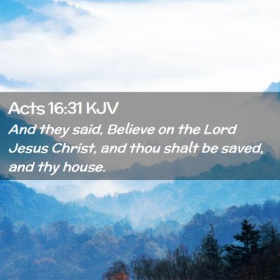 Acts 16:31 KJV Free Bible Images