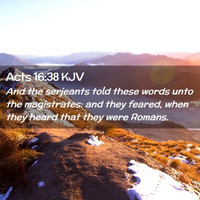 Acts 16:38 KJV Free Bible Images