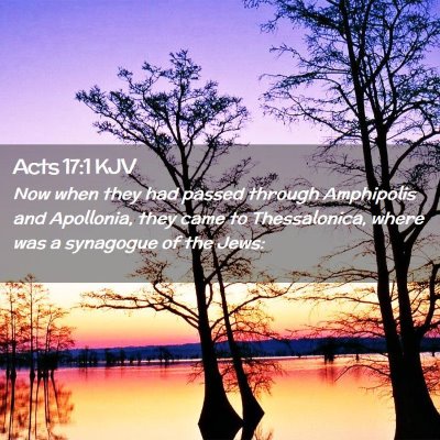 Acts 17:1 KJV Free Bible Images