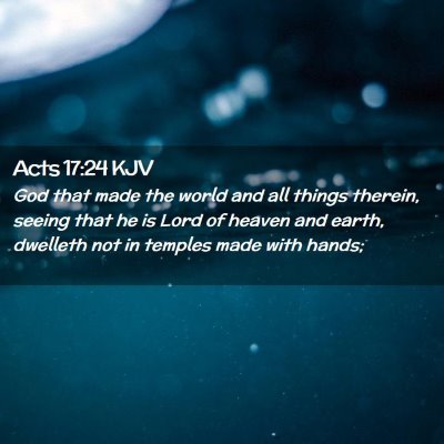 Acts 17:24 KJV Free Bible Images