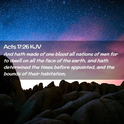 Acts 17:26 KJV Free Bible Images