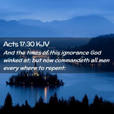 Acts 17:30 KJV Free Bible Images