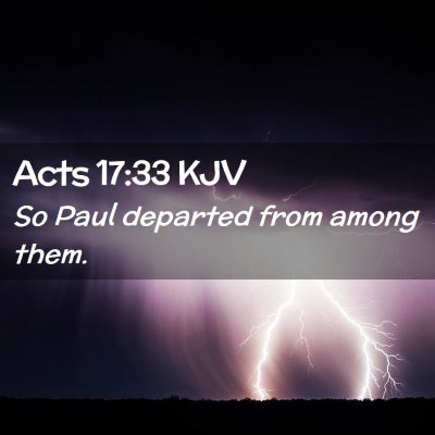 Acts 17:33 KJV Free Bible Images