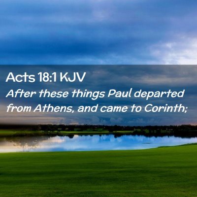 Acts 18:1 KJV Free Bible Images