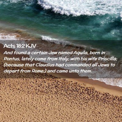 Acts 18:2 KJV Free Bible Images