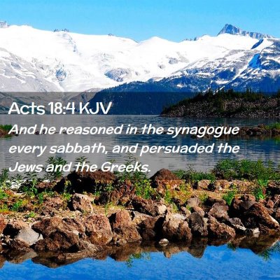 Acts 18:4 KJV Free Bible Images