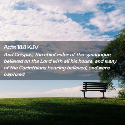 Acts 18:8 KJV Free Bible Images