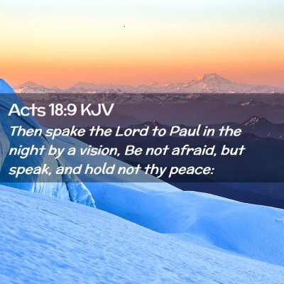 Acts 18:9 KJV Free Bible Images