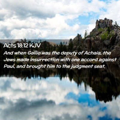 Acts 18:12 KJV Free Bible Images